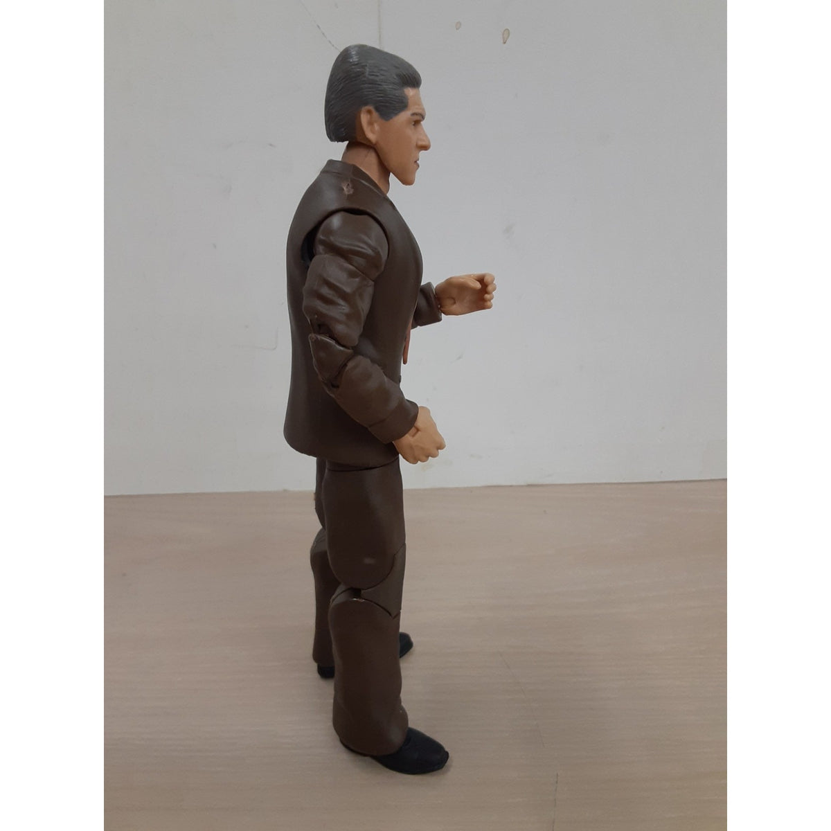 Custom WWE Mattel Mr. Vince McMahon Action Figure Brown Suit
