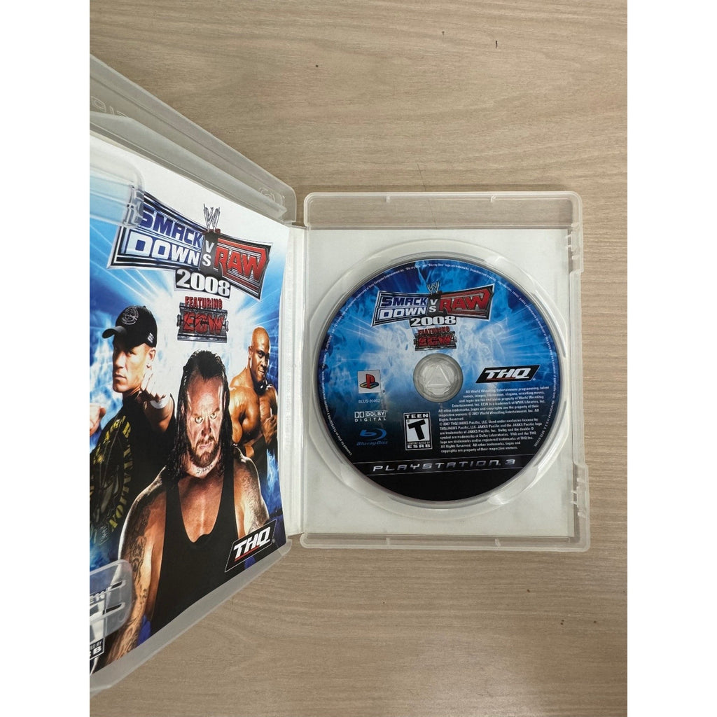 WWE SmackDown vs. Raw 2008 PlayStation 3 Video Game PS3 Wrestling