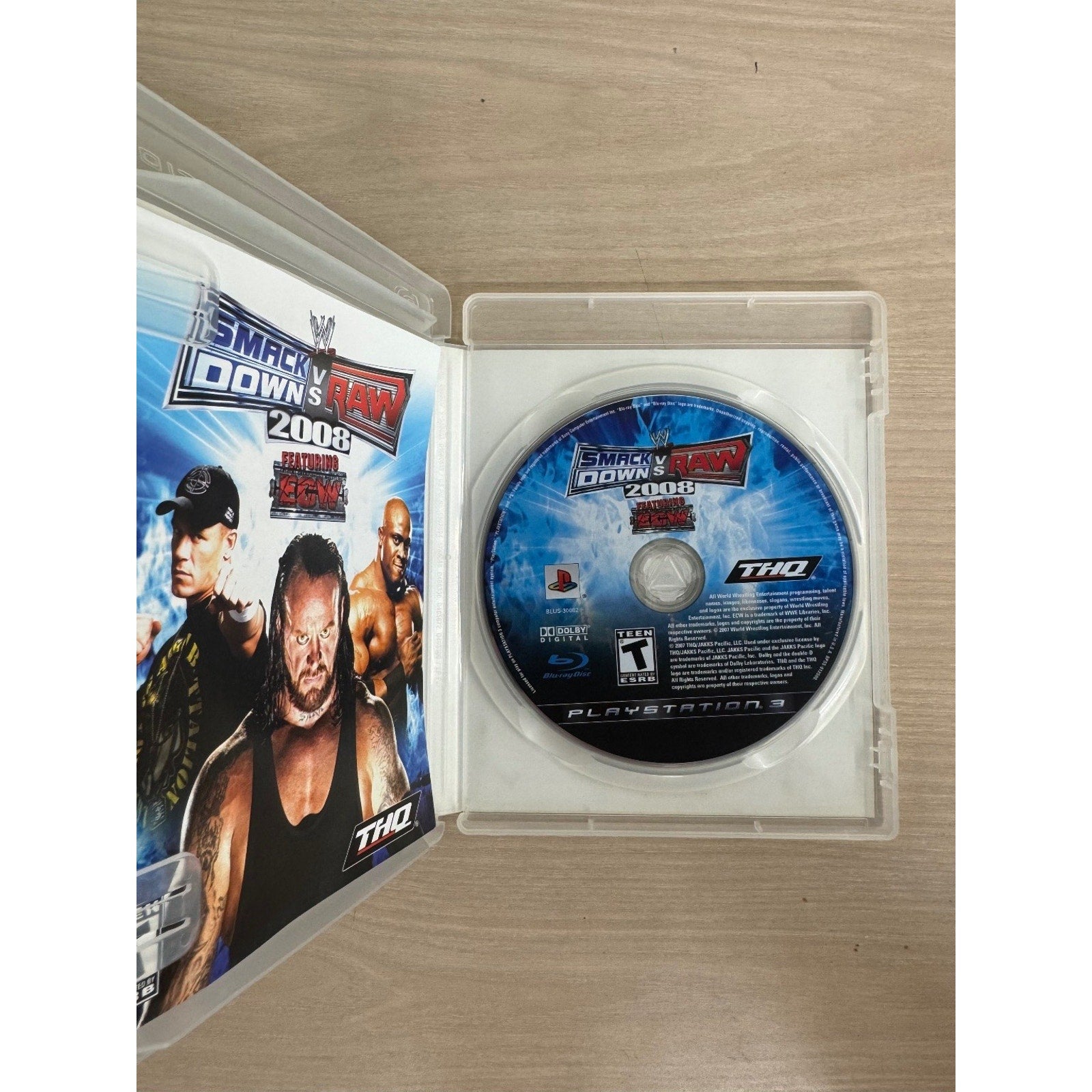 WWE SmackDown vs. Raw 2008 PlayStation 3 Video Game PS3 Wrestling