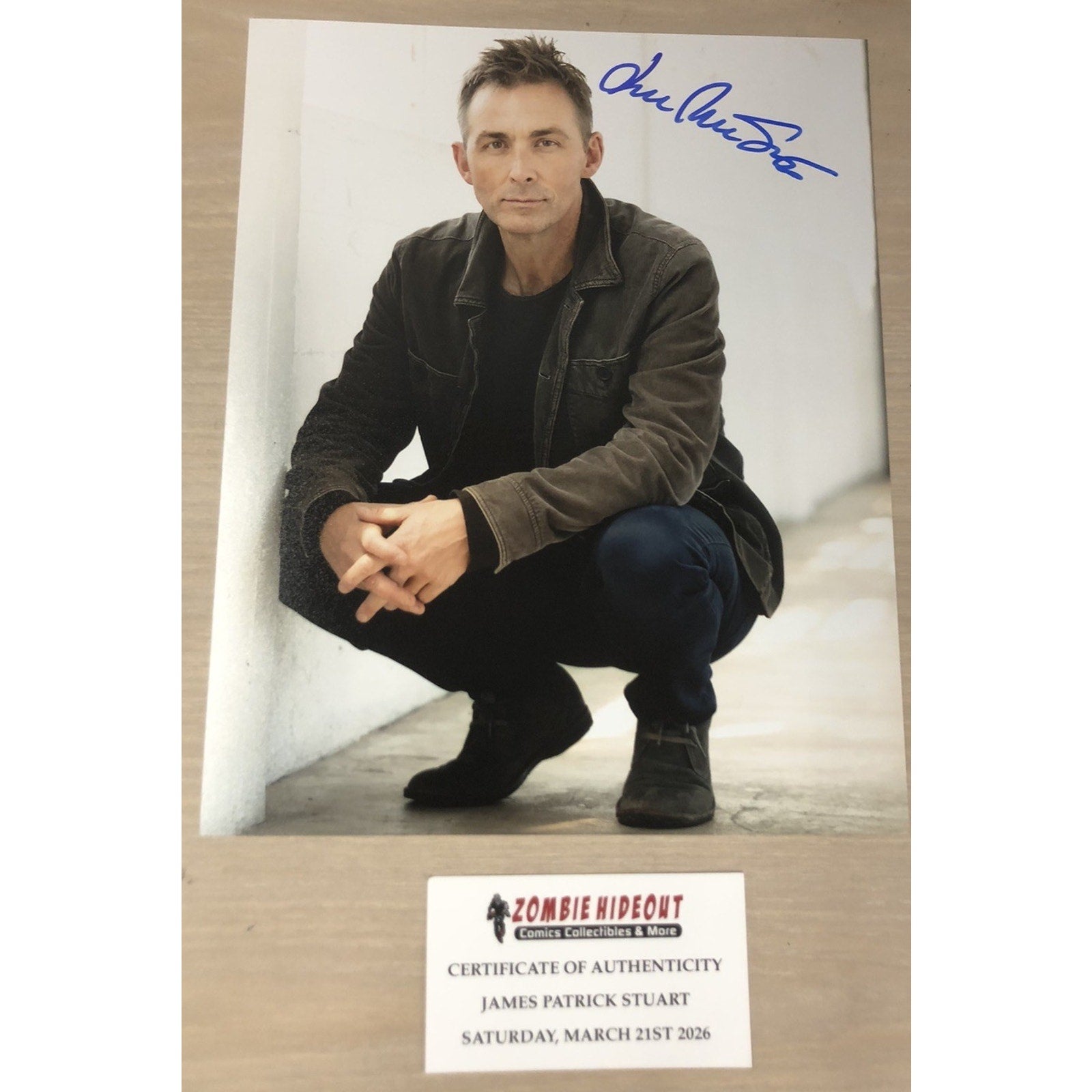 James Patrick Stuart SIGNED 8x10 GENERAL HOSPITAL SUPERNATURAL ACTOR AUTO COA