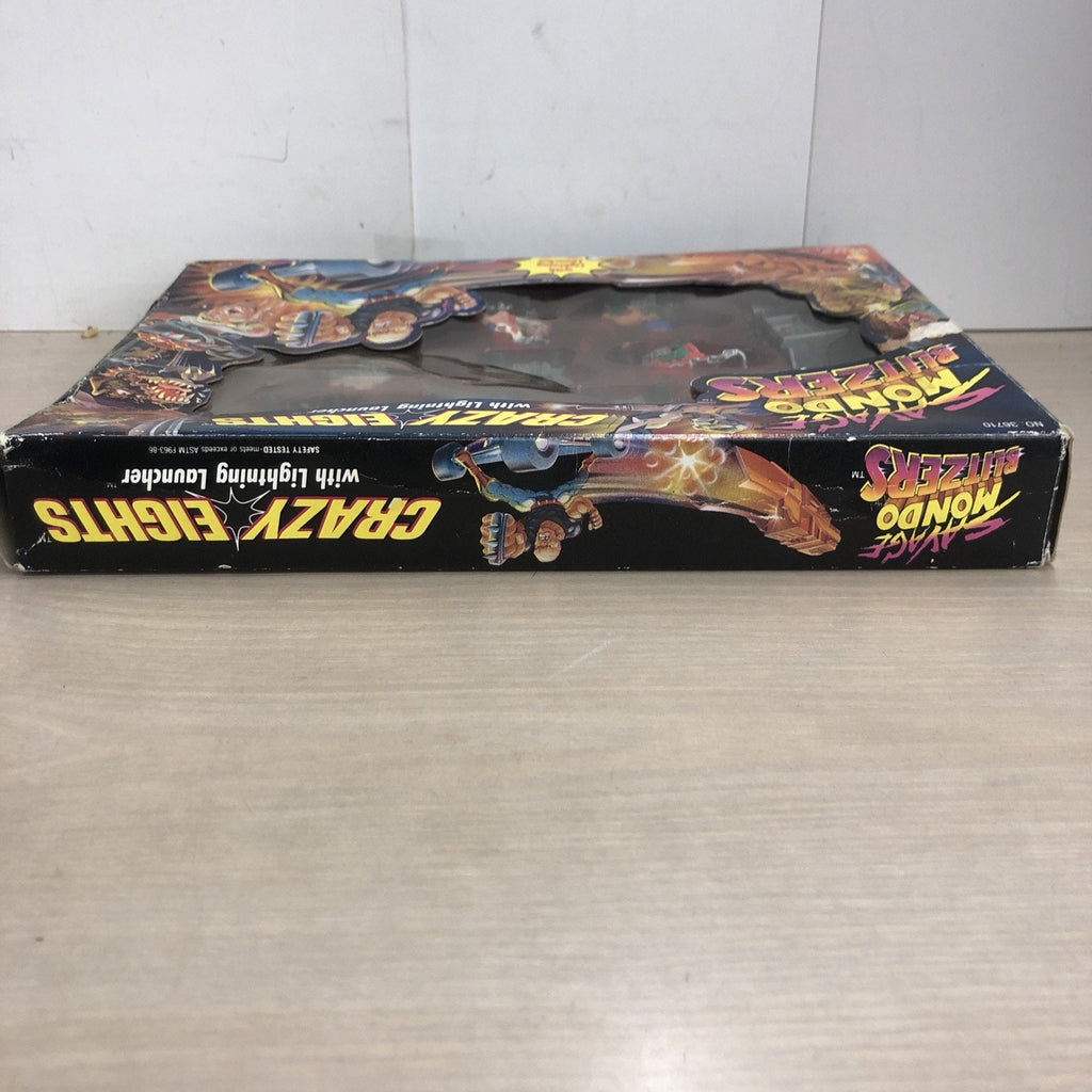 1992 Kenner Crazy Eights Savage Mondo Blitzers With Lighting Launcher Box