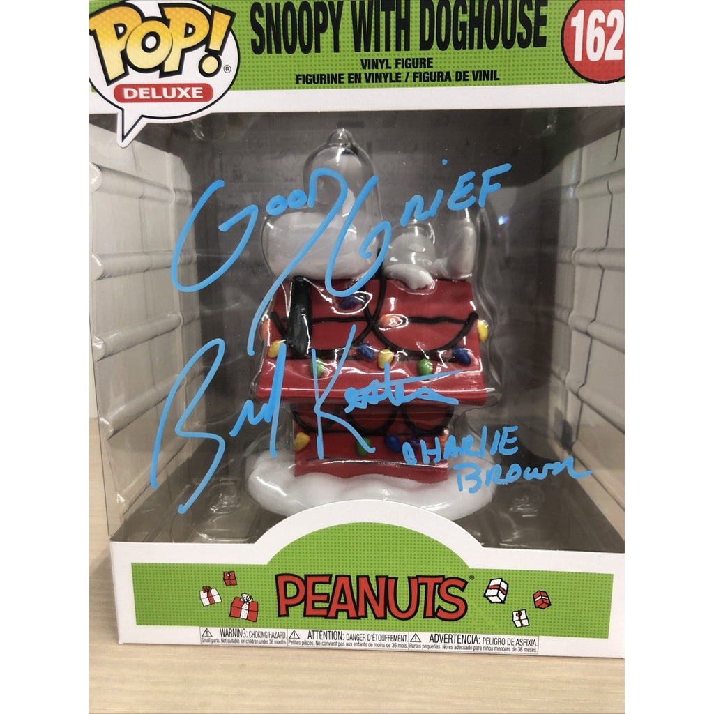 Funko Pop!Deluxe:Snoopy W/Doghouse Figure SIGNED Brad Keston (oc Celeb Marketing
