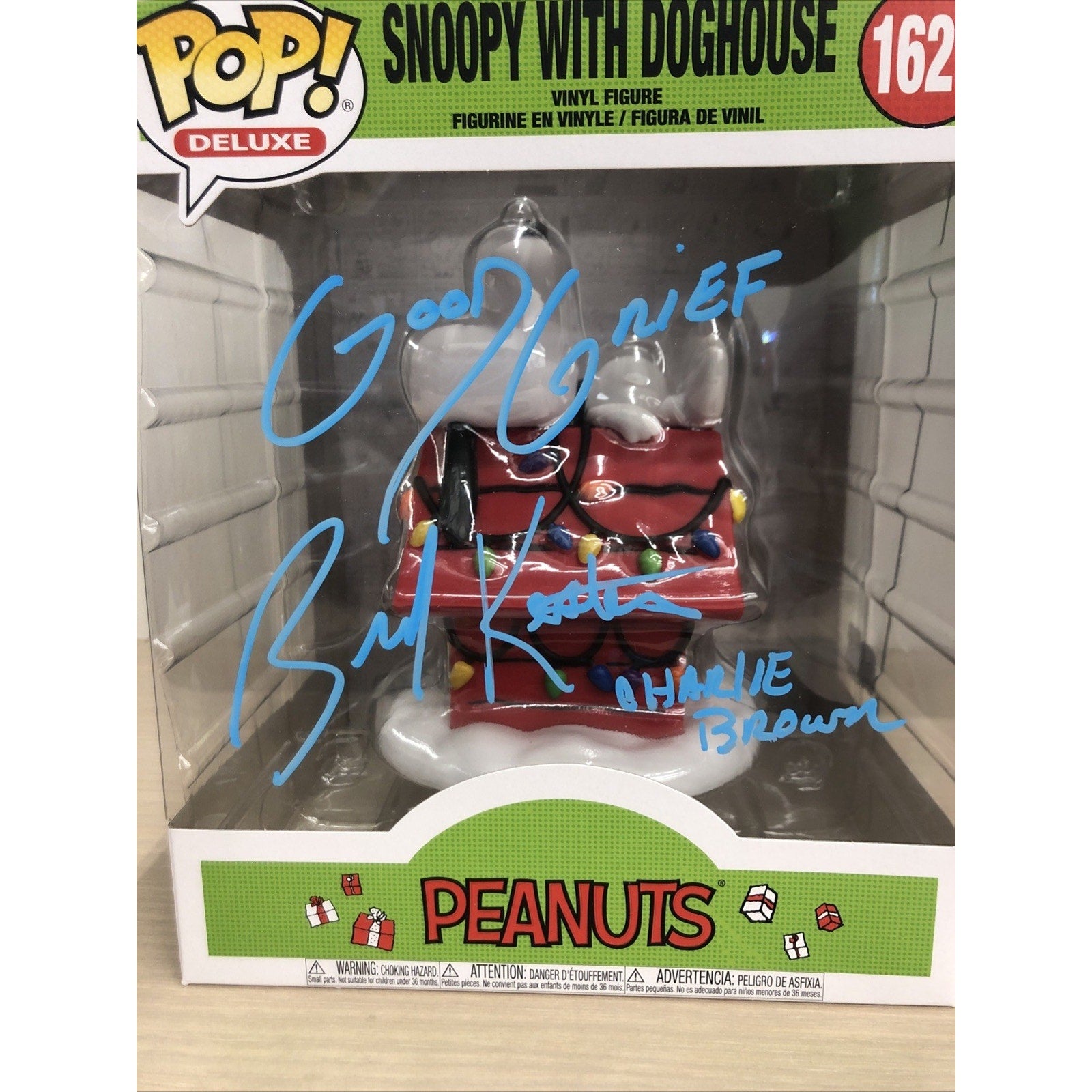 Funko Pop!Deluxe:Snoopy W/Doghouse Figure SIGNED Brad Keston (oc Celeb Marketing