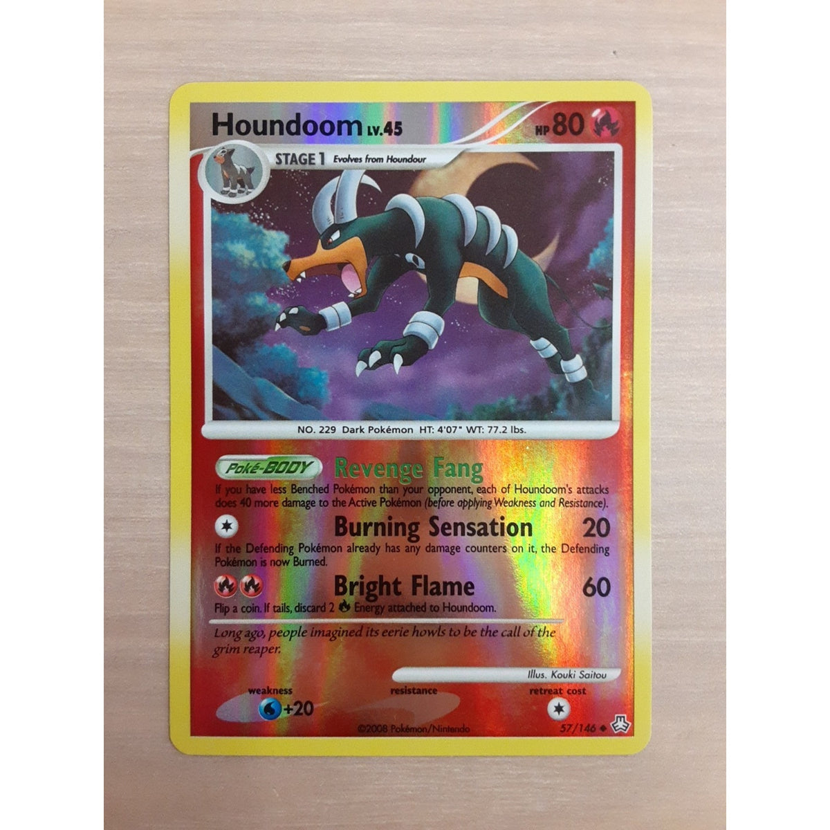 Houndoom 57/146 Legends Awakened Reverse Holo
