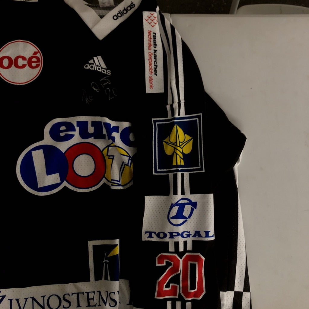 Radek Dvořák Signed HC Litvínov Czech Extraliga Adidas Hockey Jersey #20 Auto