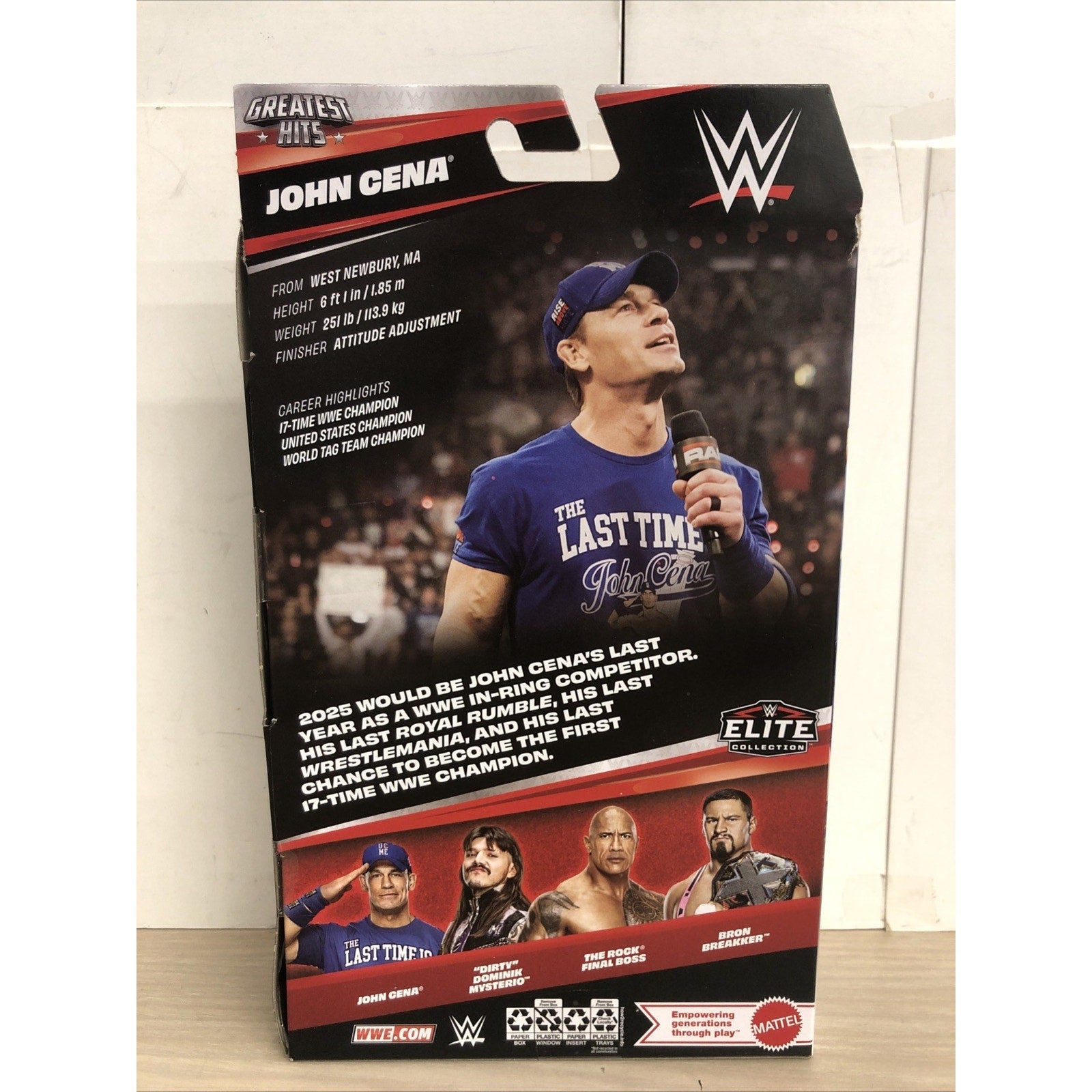 Mattel WWE Elite Collection Greatest Hits John Cena 6" Action Figure Los Angeles