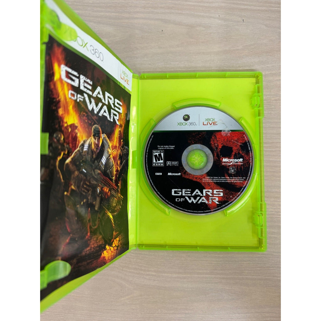 Gears of War Xbox 360 Video Game Multiplayer Co-op Shooter NTSC