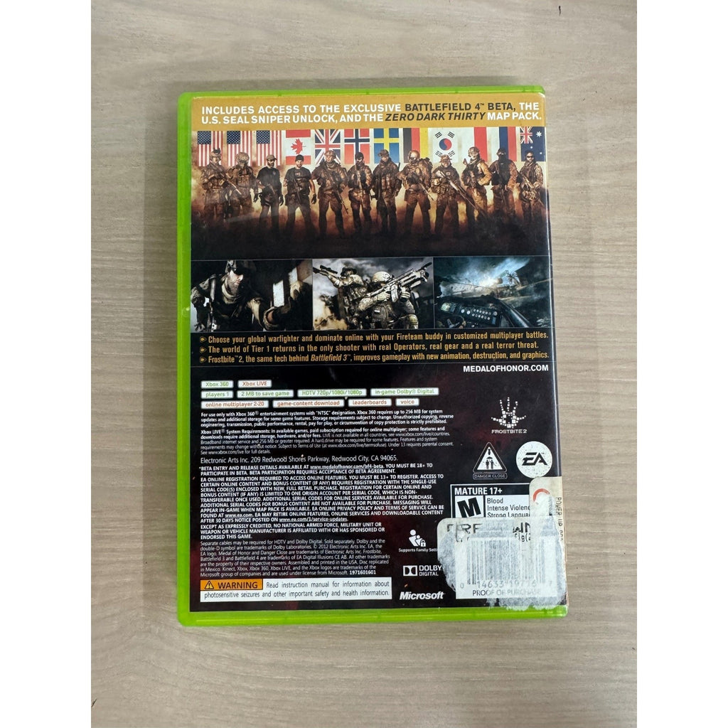 Medal of Honor Warfighter Limited Edition Xbox 360 Video Game FPS Online