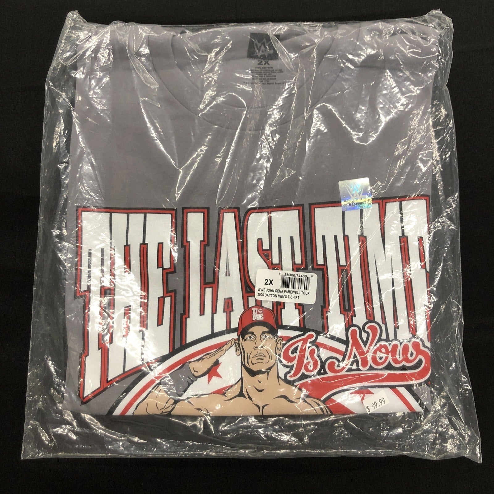 WWE John Cena Farewell Tour 2025 Dayton Grey T-Shirt 2XL