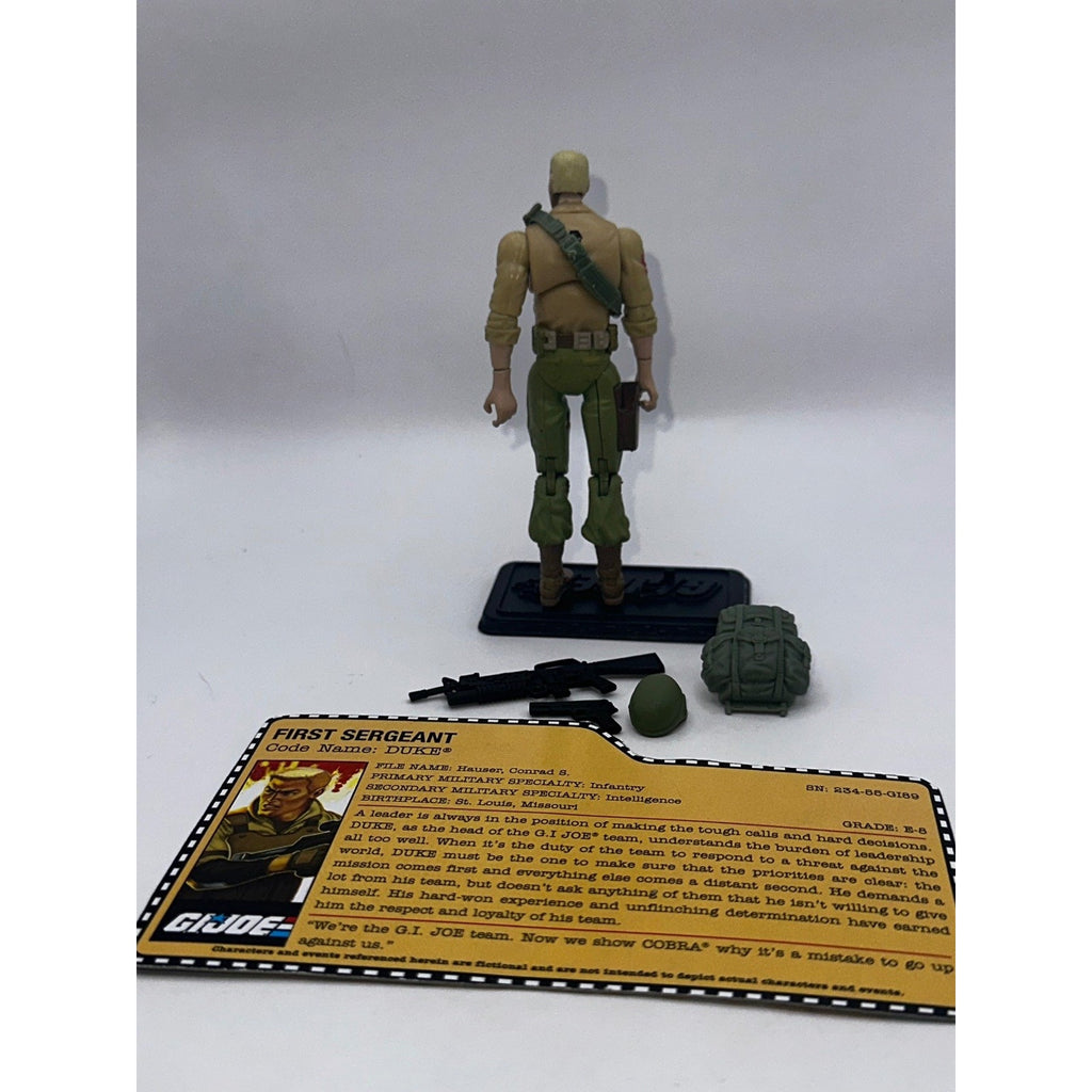 Hasbro GI Joe Duke 3.75 Inch Figure with Accessories & File Card