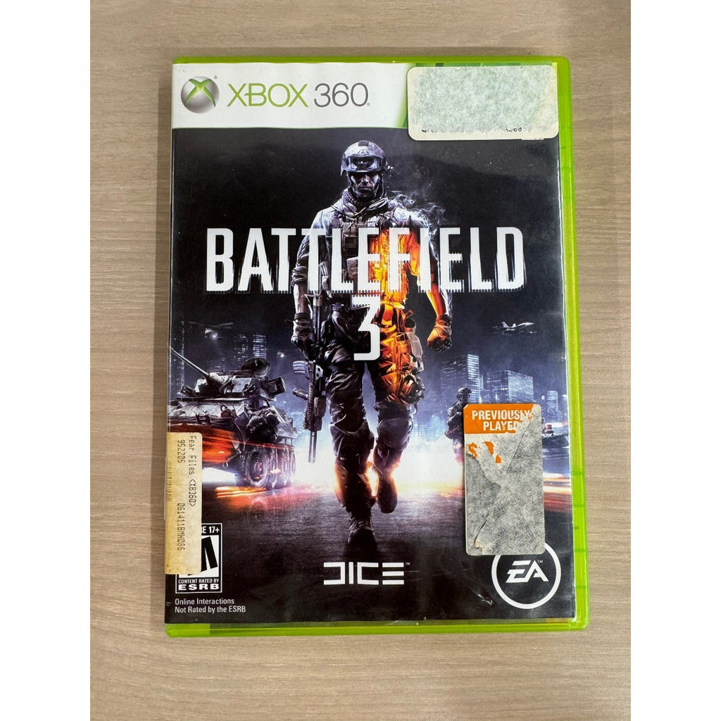 Battlefield 3 Xbox 360 Video Game FPS Multiplayer Campaign