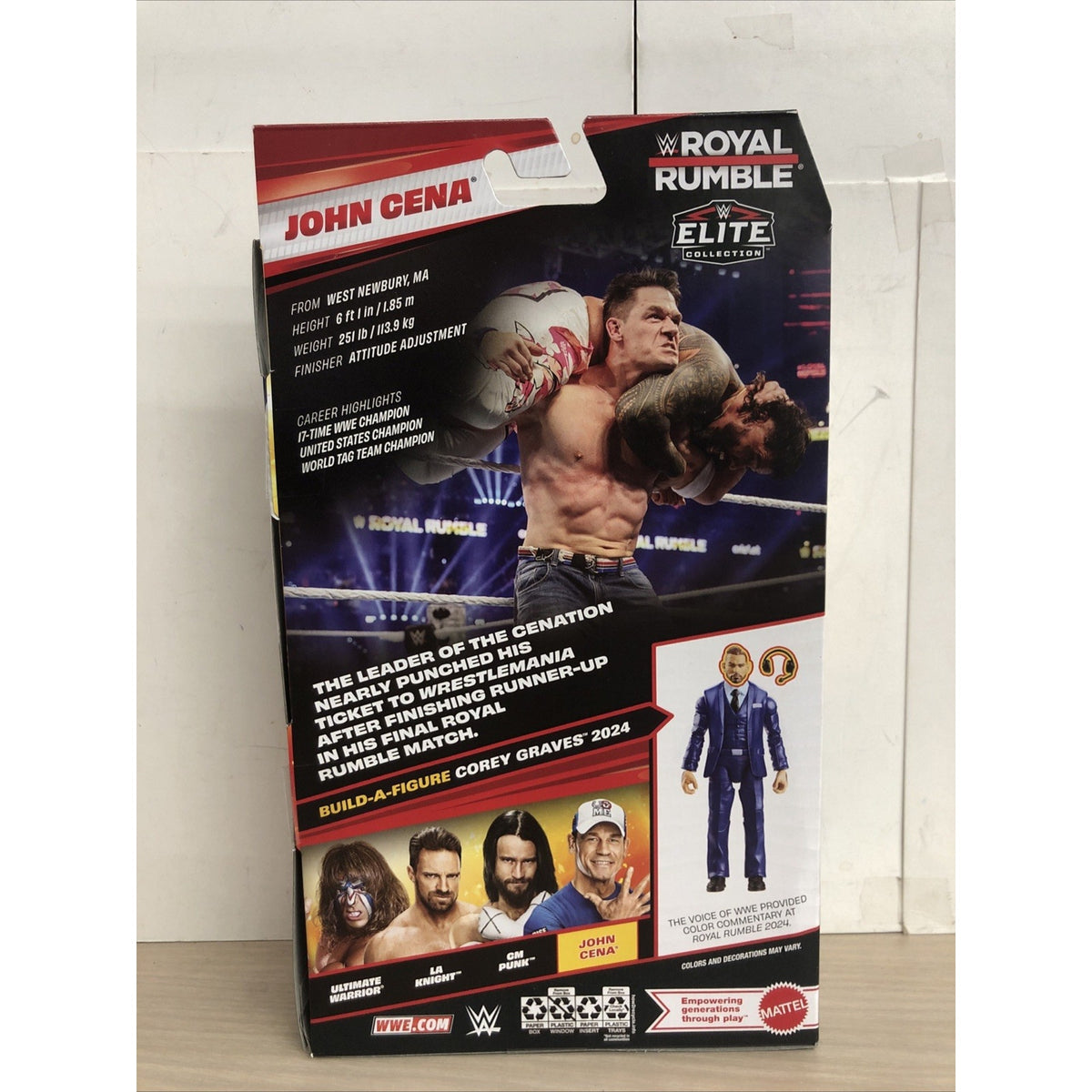 WWE John Cena Elite 2025 Royal Rumble 2025 Farewell Tour Shirt