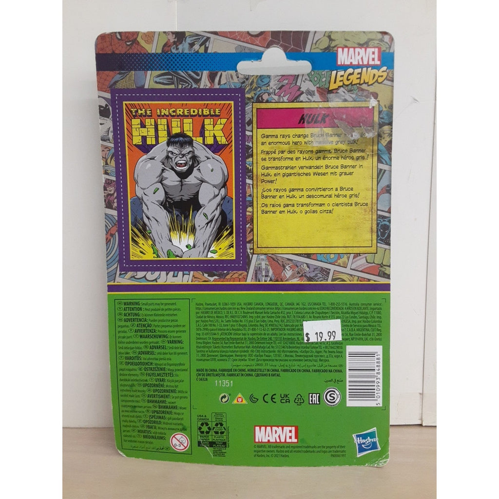 Marvel Retro Series Gray Hulk 3.75 Inch Action Figure