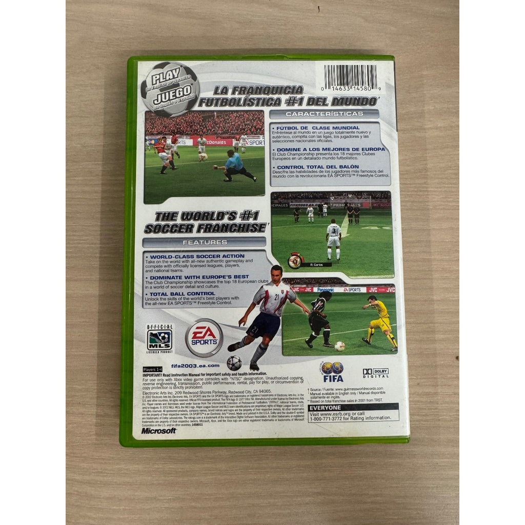 FIFA Soccer 2003 Xbox Video Game Sports FIFA NTSC Multiplayer