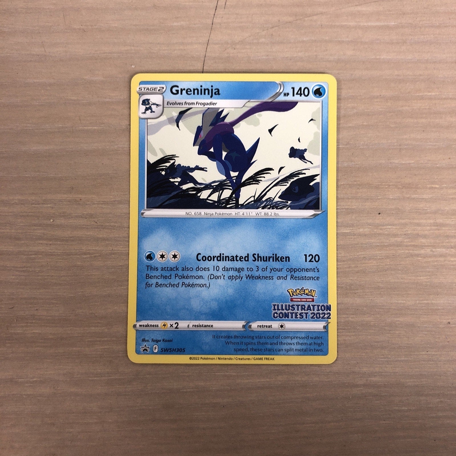 Greninja (Illustration Contest 2022) SWSH305 SWSH: Sword & Shield Promo Cards...