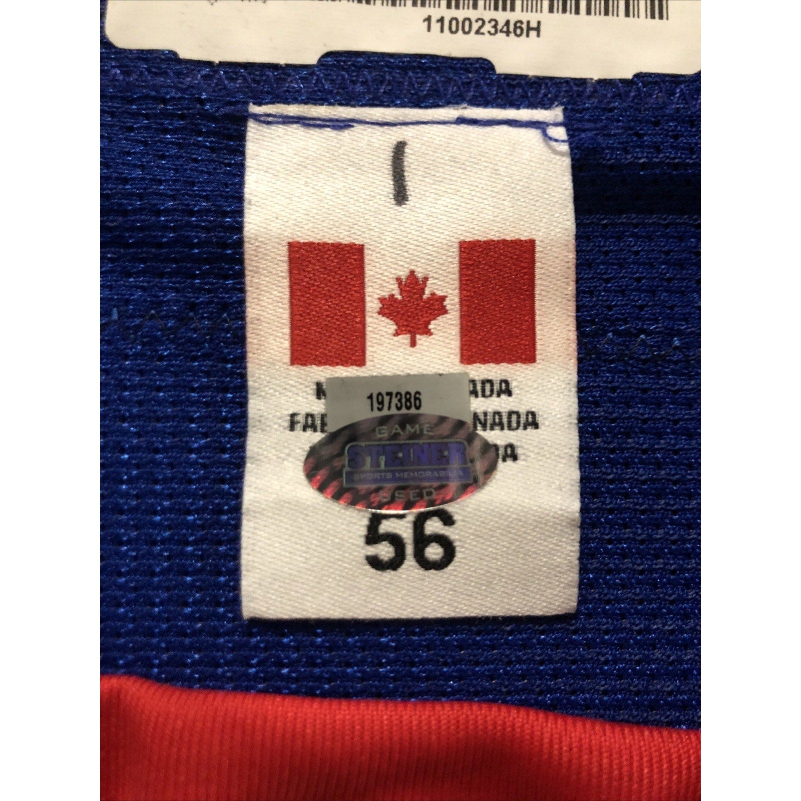 Anton Stralman New York Rangers Game Issued Reebok MIC Jersey 56 Steiner