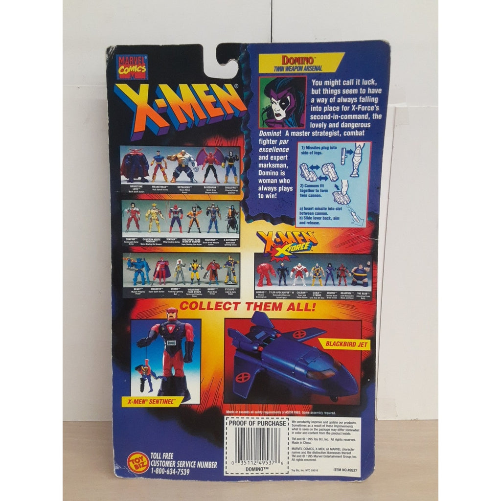 1995 ToyBiz Marvel X-Men X-Force Series Domino Action Figure