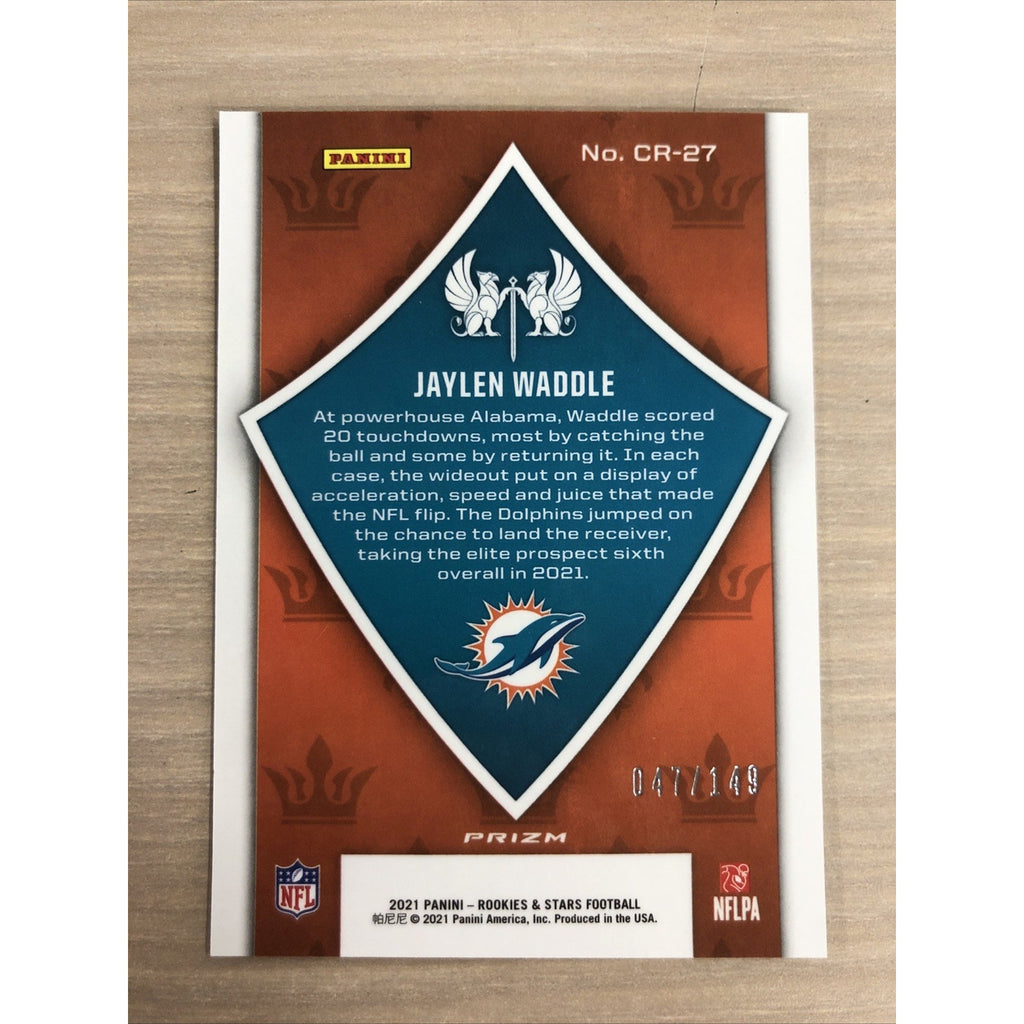 2021 Panini Rookies & Stars Football Jaylen Waddle Crusade /149