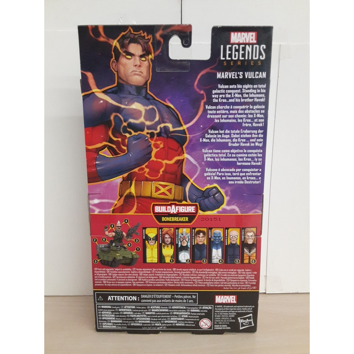 Marvel Legends X-Men Marvel's Vulcan Action Figure Bonebreaker BAF