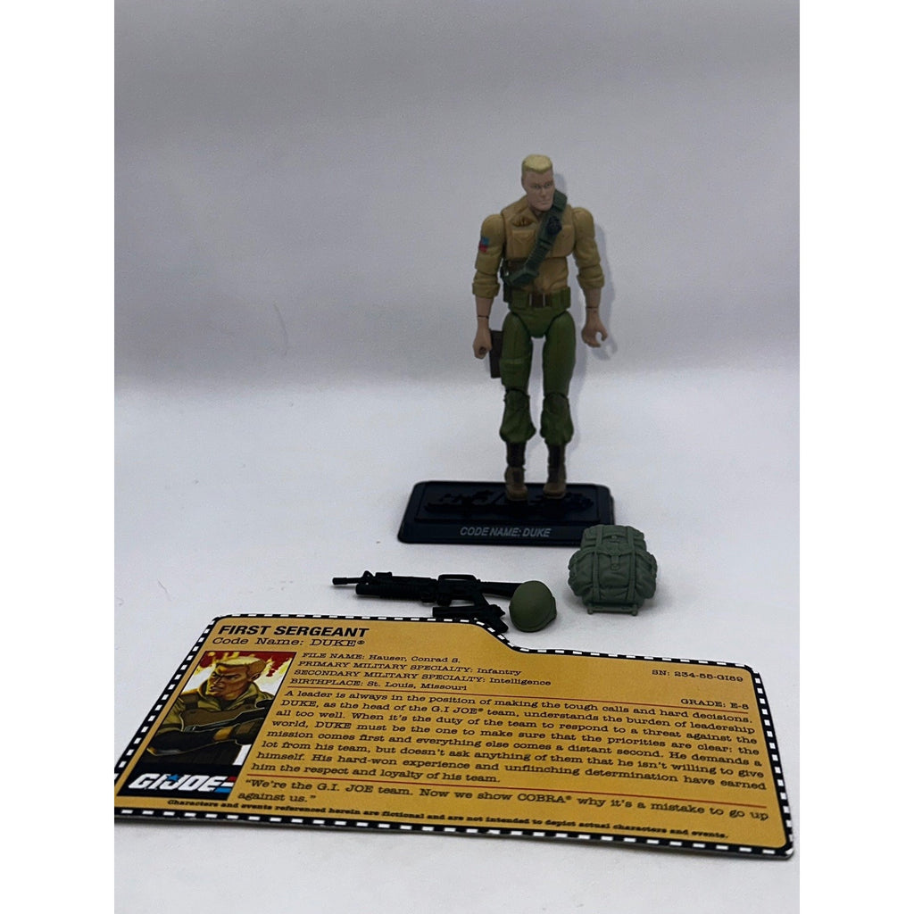 Hasbro GI Joe Duke 3.75 Inch Figure with Accessories & File Card