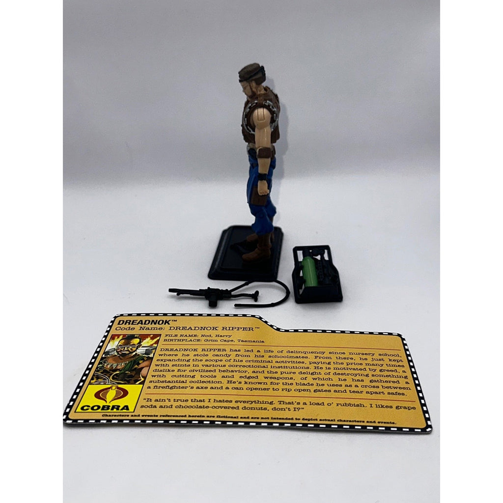 Hasbro GI Joe Dreadnok Ripper 3.75 Inch Action Figure Accessories Stand