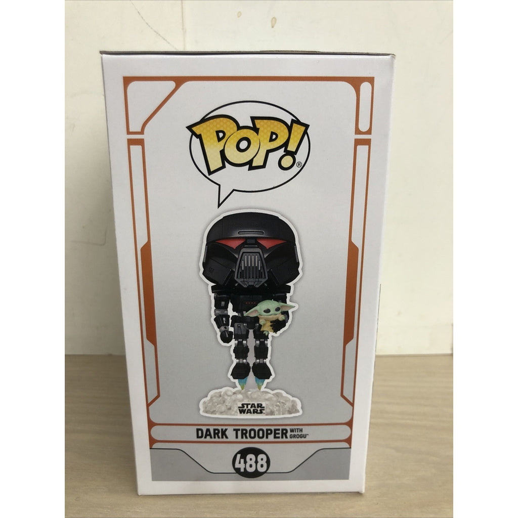 Funko Pop! Vinyl: Star Wars - Dark Trooper with Grogu - Entertainment Earth...