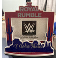 WWE Royal Rumble Jan 27, 2019 Arizona authentic compostie picture frame/stand