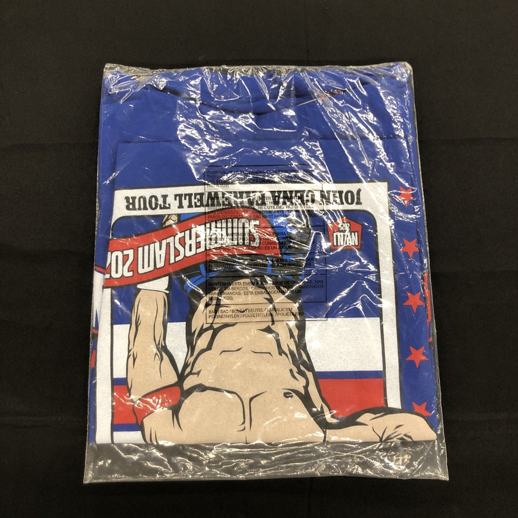 WWE John Cena Farewell Tour 2025 SummerSlam Blue T-Shirt XL