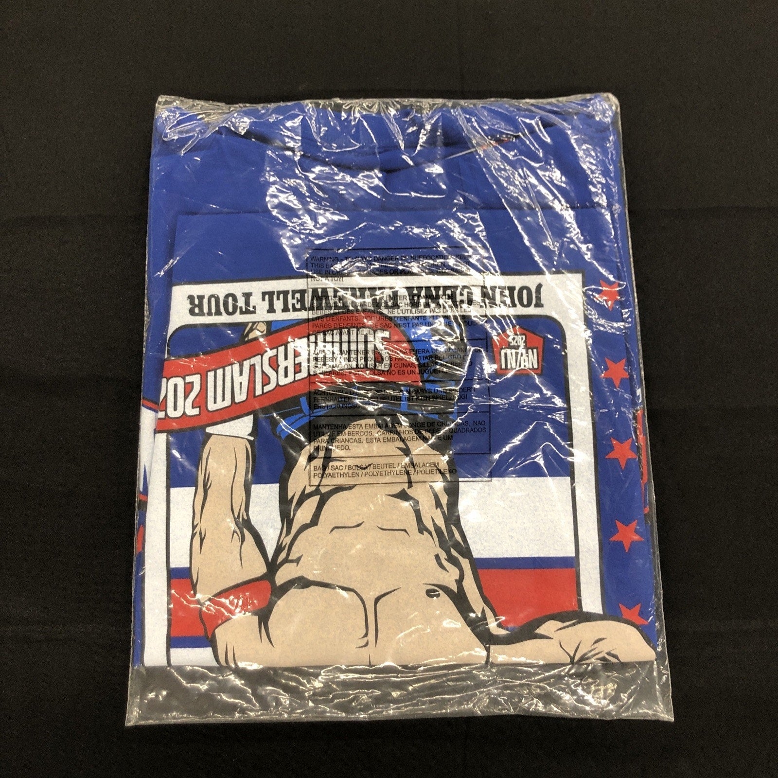 WWE John Cena Farewell Tour 2025 SummerSlam Blue T-Shirt XL