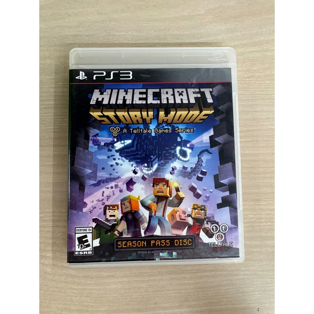 Minecraft Story Mode Season Pass Disc PS3 Video Game Adventure Telltale