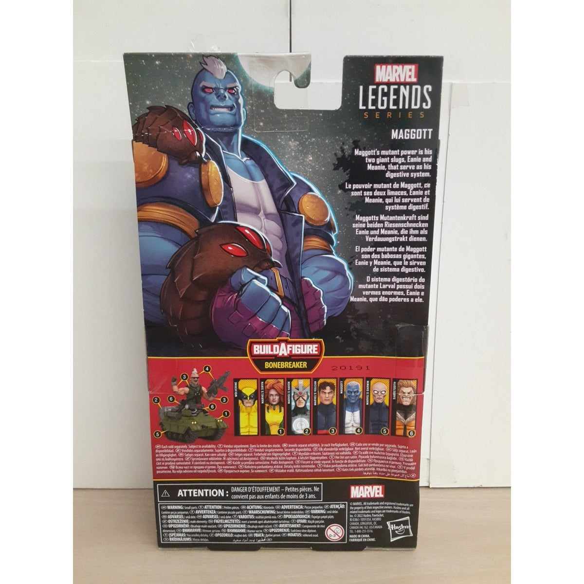 X-Men Marvel Legends Maggot 6-Inch Action Figure Hasbro Bonebreaker BAF