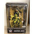 Cactus Jack (WCW) - WWE Elite SIGNED AUTO Mattel Mick Foley W/ PSA CoA 3 Faces
