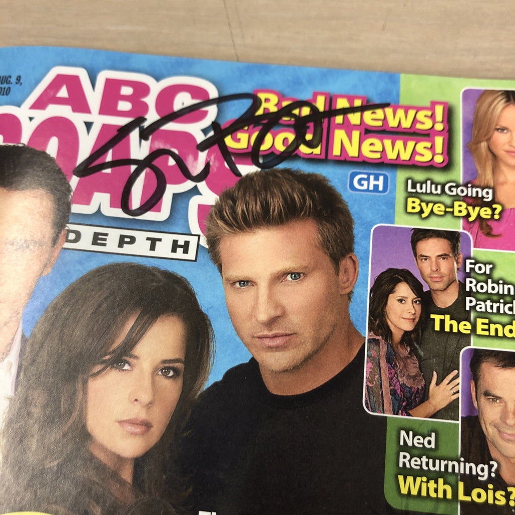 STEVE BURTON SIGNED ABC Soaps in Depth Aug 9, 2010 General Hospital AUTO CoA