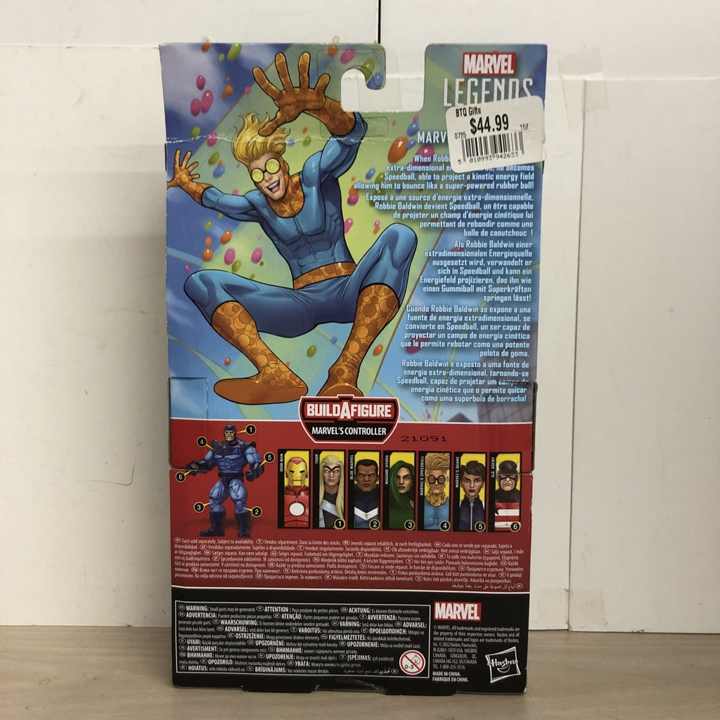 Marvel Legends - Marvel’s Speedball Action Figure Marvel’s Controller BAF