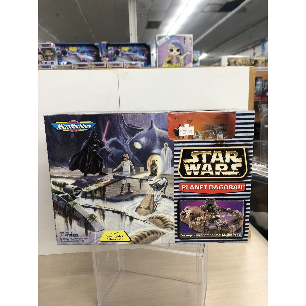 Star Wars Micro Machines Planet Dagobah Playset Galoob 1997 - sealed in box