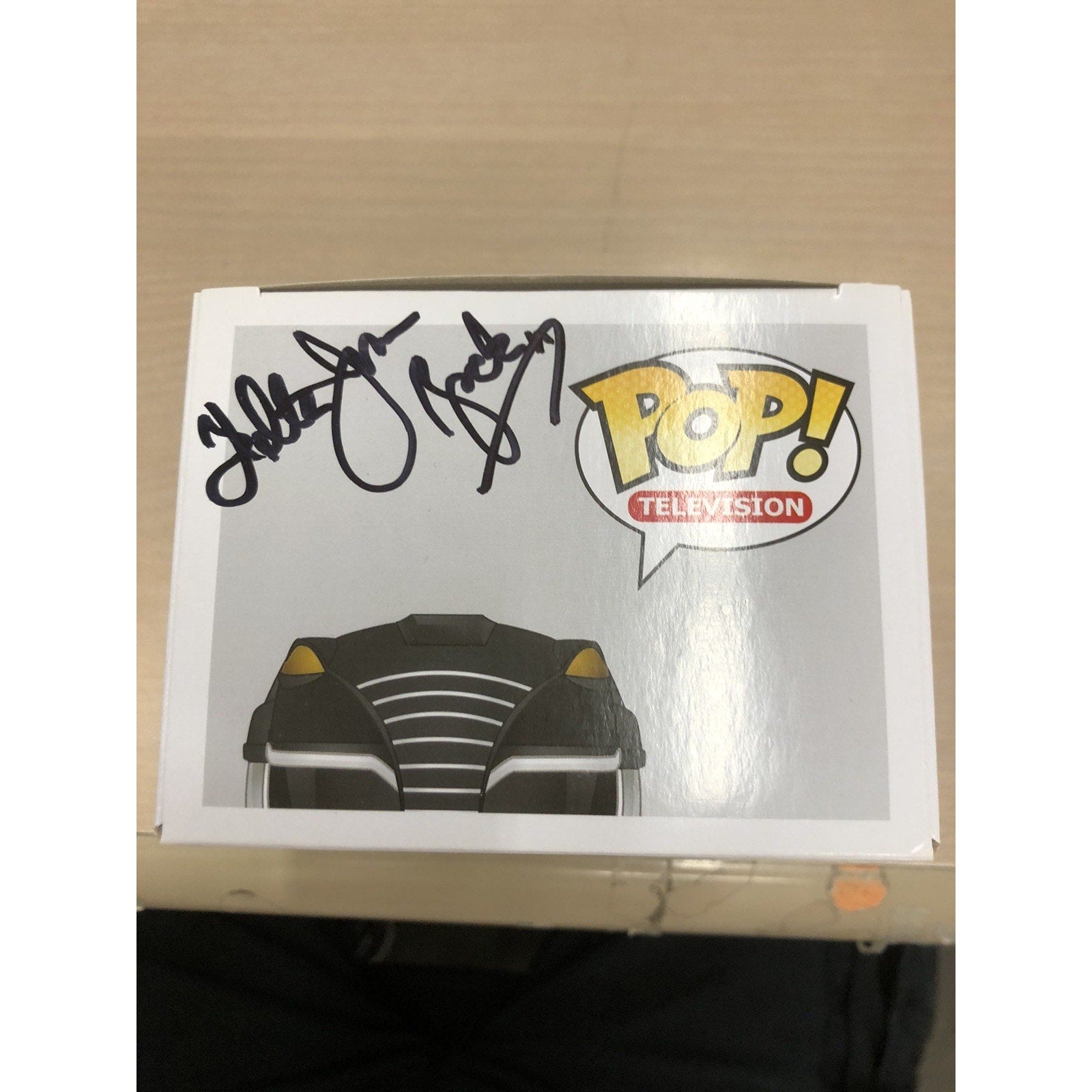 Black Power Rangers dual signed Funko by Walter Jones Inscribed Zack NO COA Auto