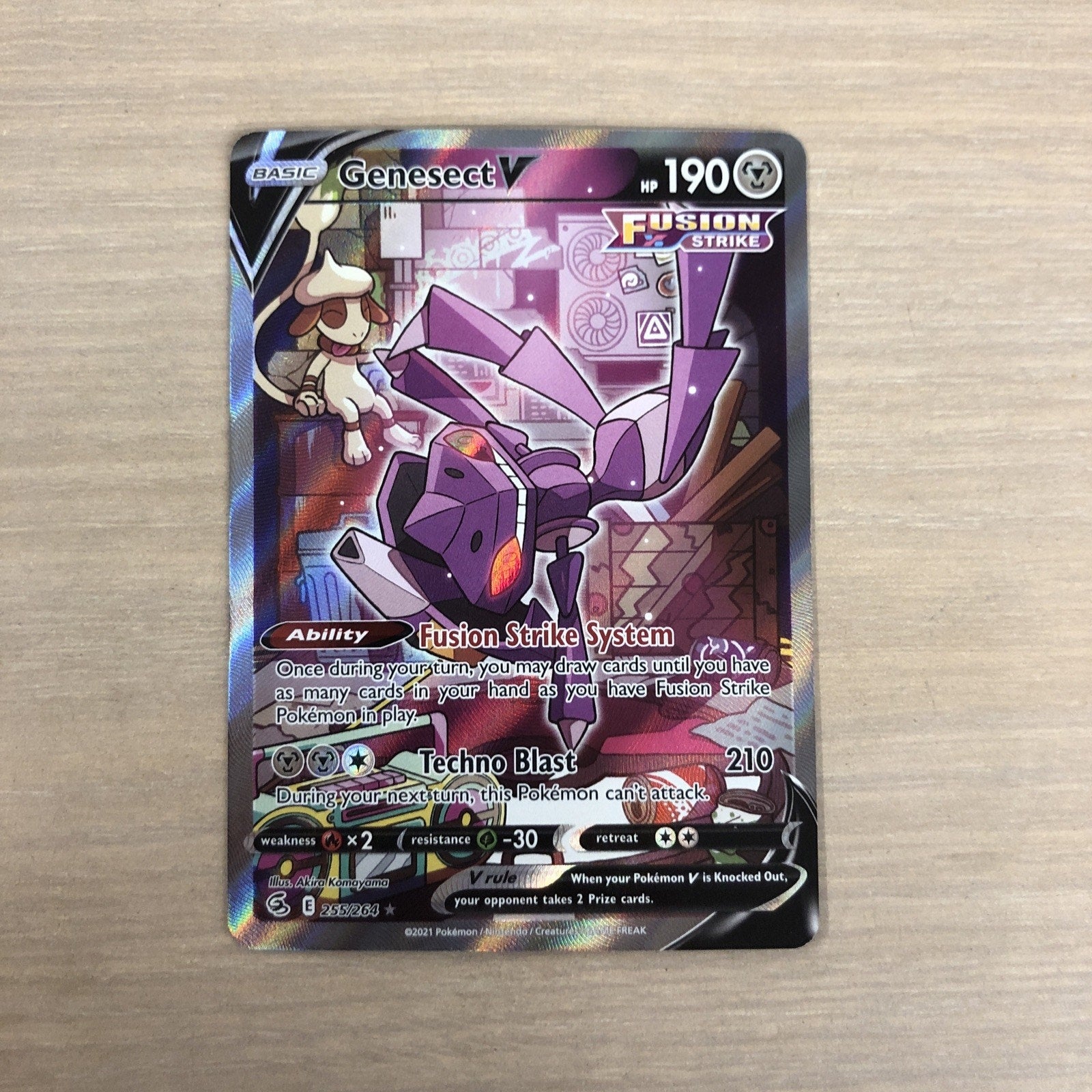 Genesect V (Alternate Full Art) 255/264 Swsh08: Fusion Strike Holo