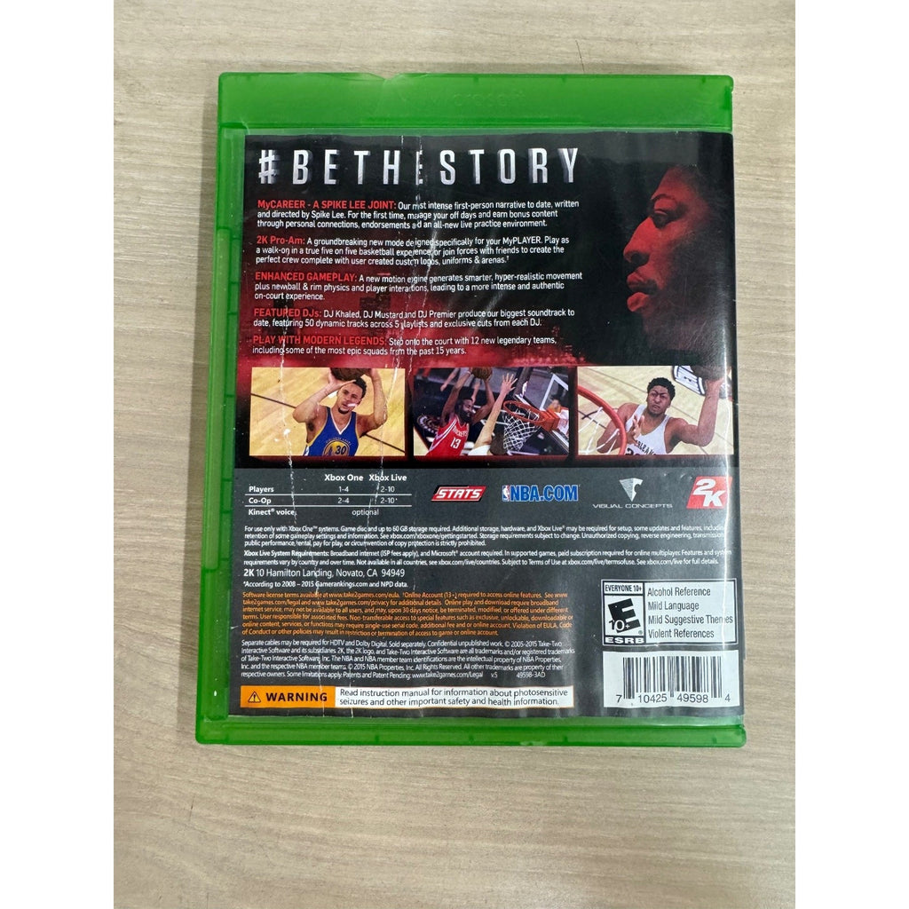 NBA 2K16 Xbox One Video Game Basketball Sports Multiplayer