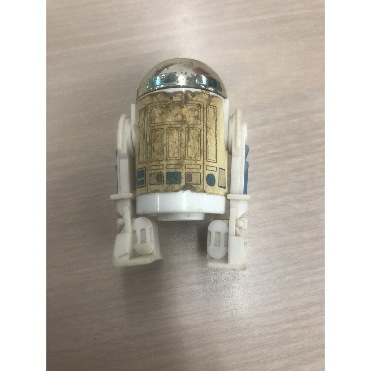1985 Vintage Star Wars POTF LAST 17 R2-D2 POP UP LIGHTSABER W/ Coin NO SABER