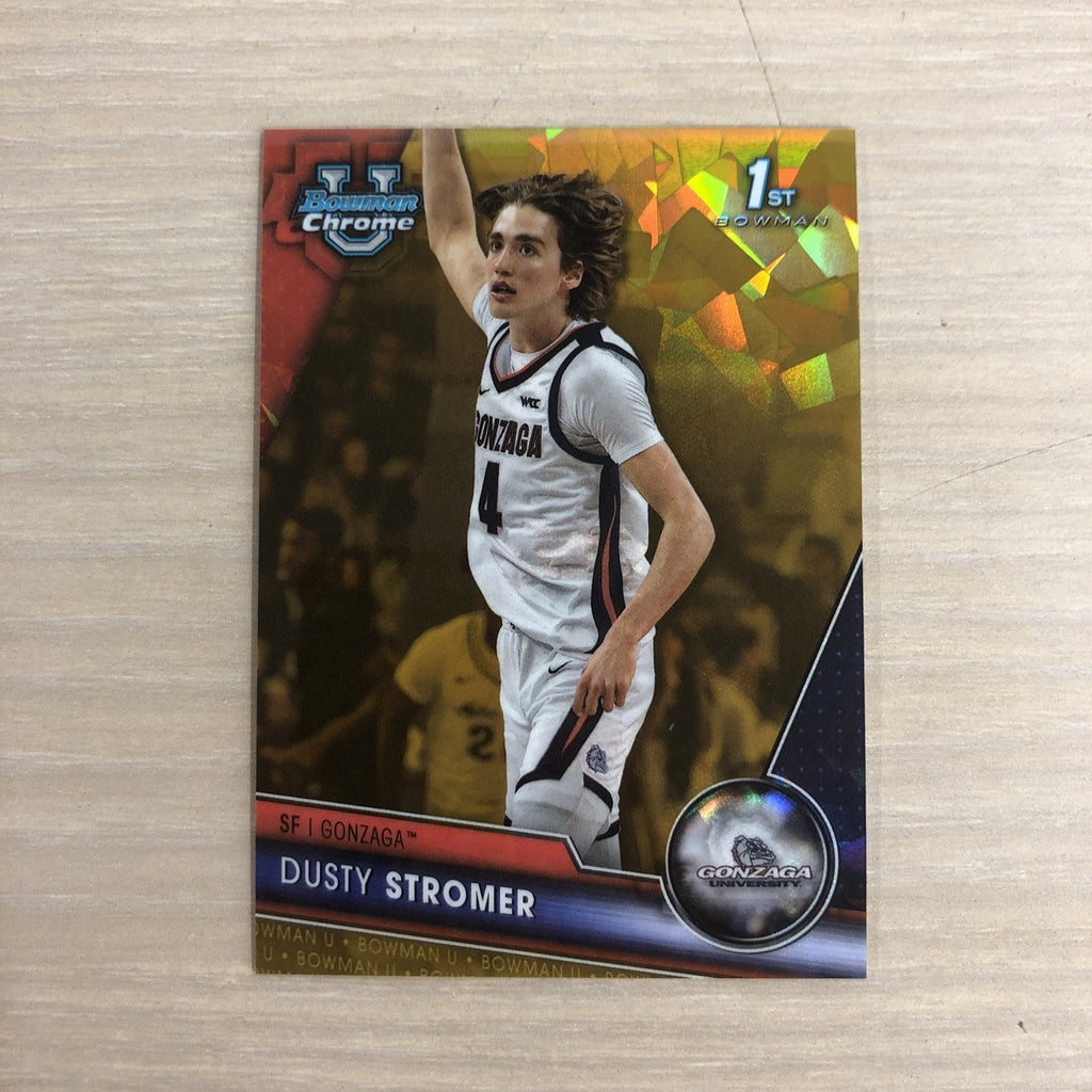 2024 Topps Bowman Chrome U Dusty Stromer Bowman 1st Gold Ice /50