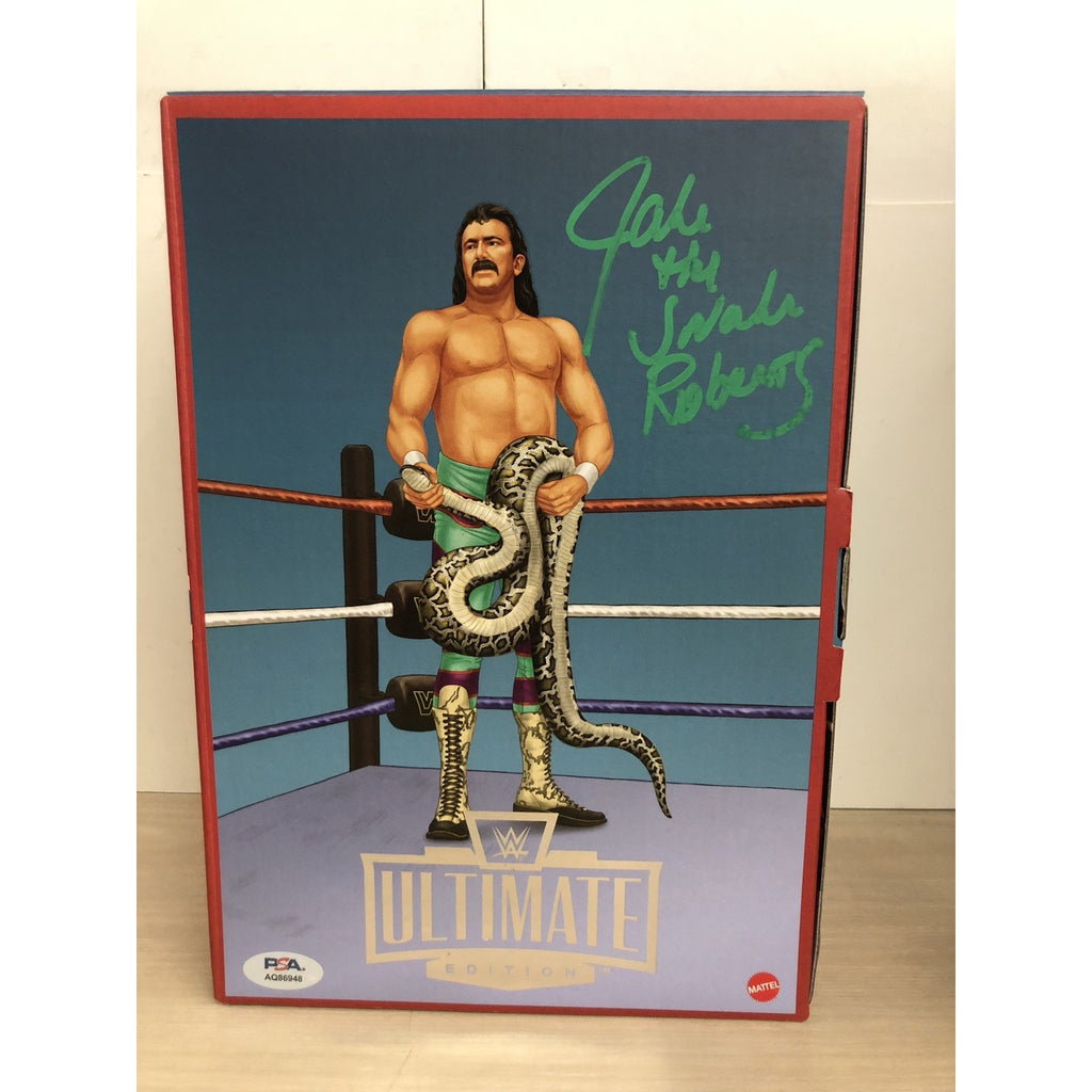WWE Ultimate Coliseum Collec Rick Rude Jake Snake Roberts Signed Autograph PSA