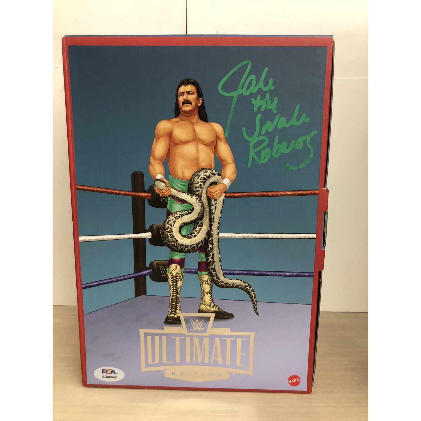 WWE Ultimate Coliseum Collec Rick Rude Jake Snake Roberts Signed Autograph PSA