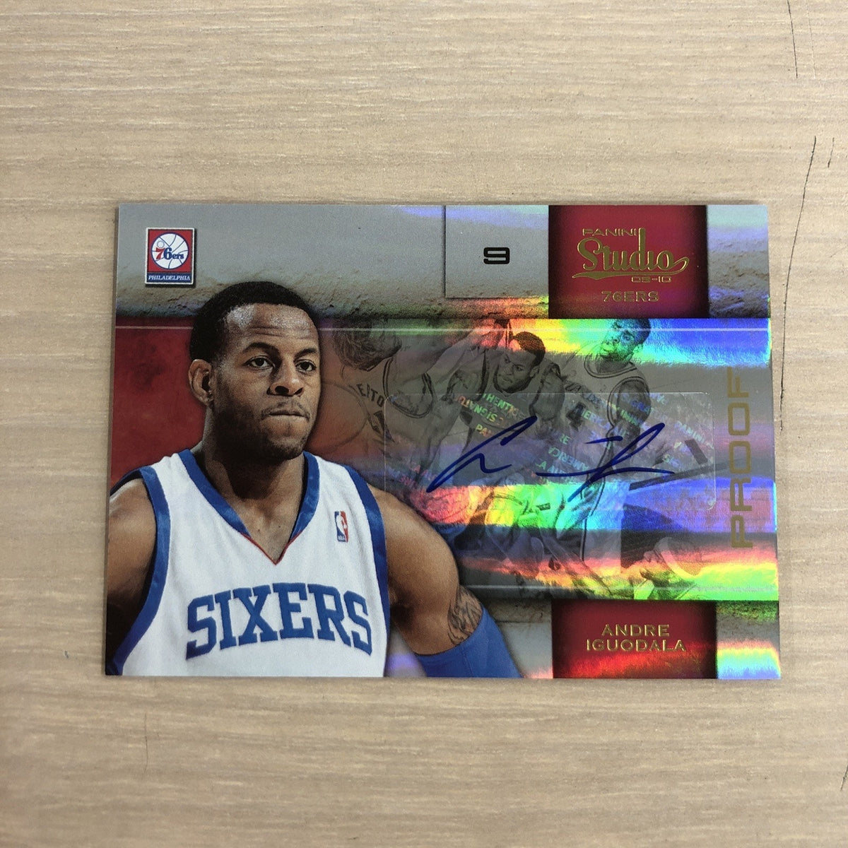 2009-10 Panini Studio Andre Iguodala Proof Auto /5