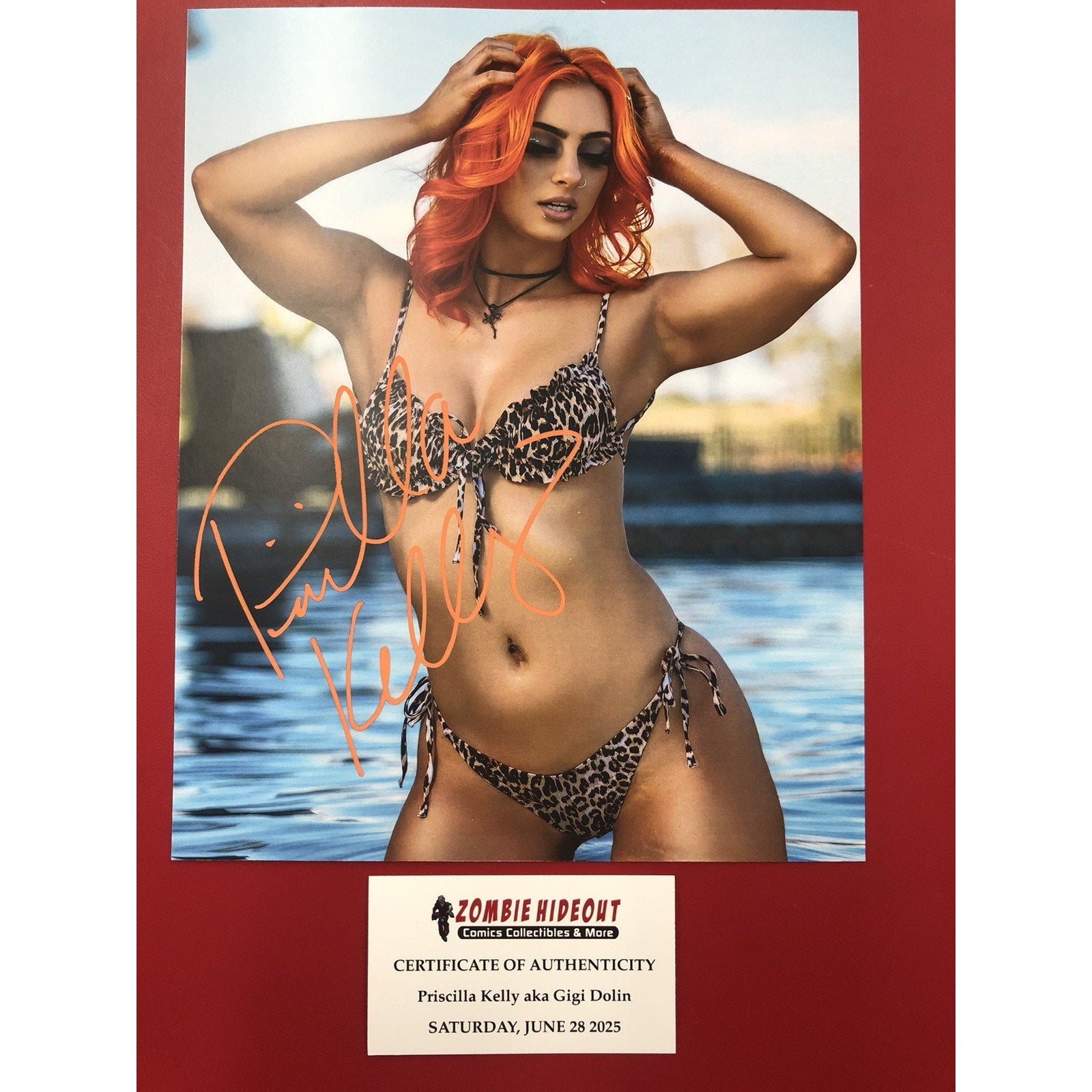 Gigi Dolin AKA Priscilla Kelly 8x10 Photo Autograph Signed WWE NXT Store CoA