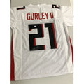 Todd Gurley Signed Atlanta Falcons White Framing Jersey (Beckett COA) Autograph