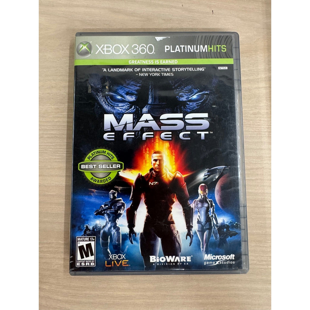 Mass Effect Platinum Hits Xbox 360 Video Game BioWare Action RPG NTSC
