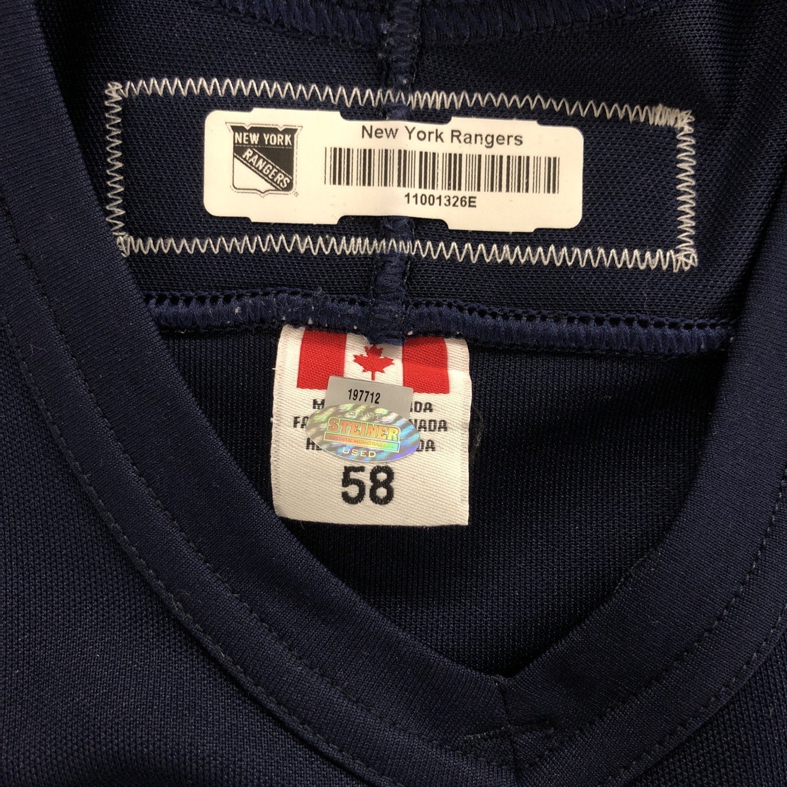 Artem Anisimov New York Rangers Liberty Jersey #42 CCM Size 58 Steiner