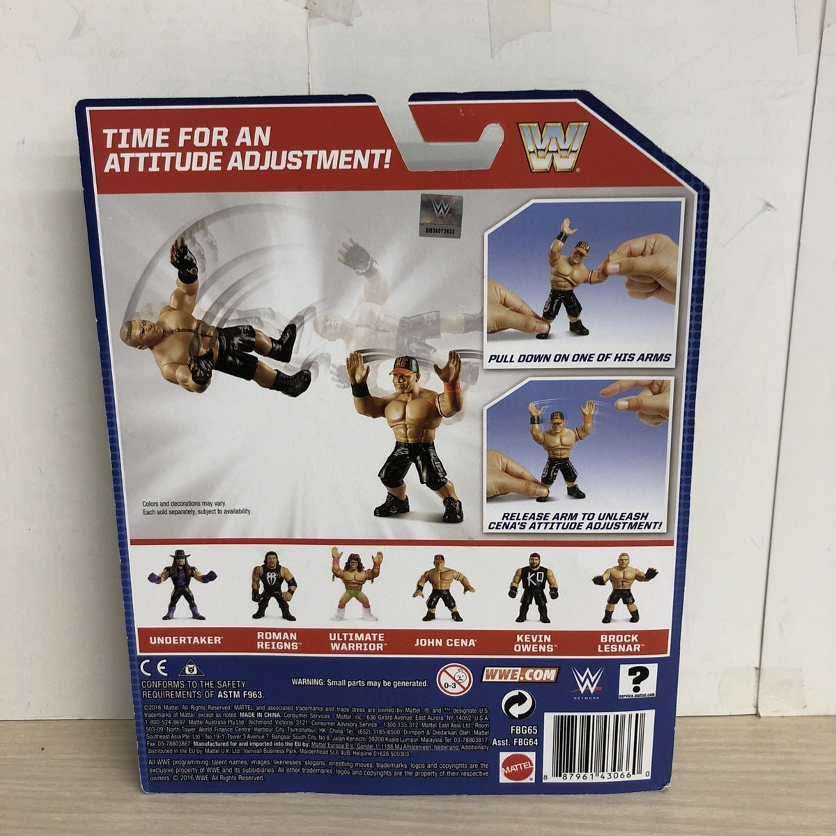 2016 WWE Mattel Retro 1 WWF Hasbro Style John Cena Figure