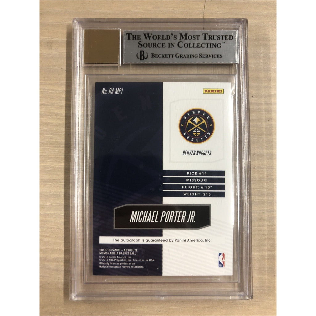 2018-19 Panini Absolute Memorabilia Rookie Autographs Michael Potter Jr. /125