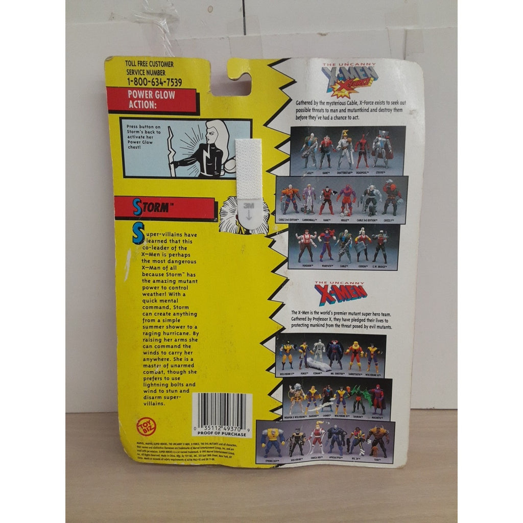 X-Men Storm Action Figure Power Glow Marvel Comics Toy Biz 1993